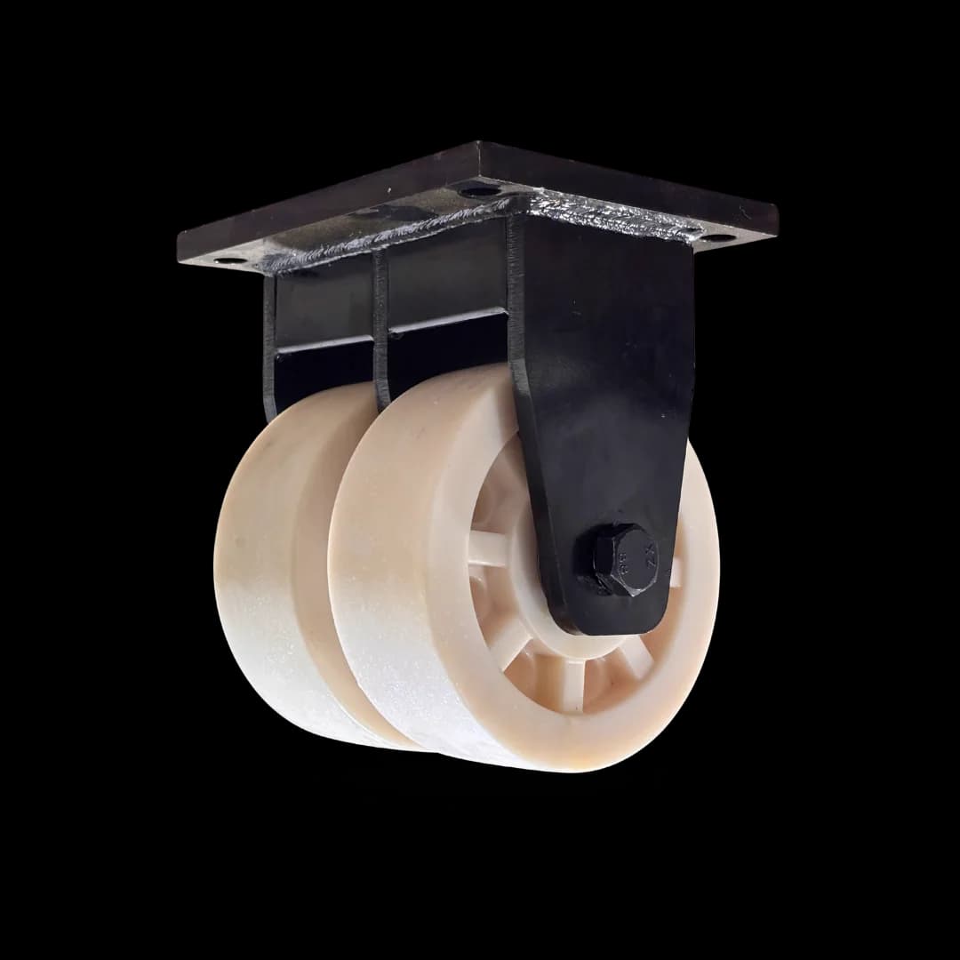 Cast Nylon Wheel with Extra Heavy Duty Castor, Fixed, 5000Kgs