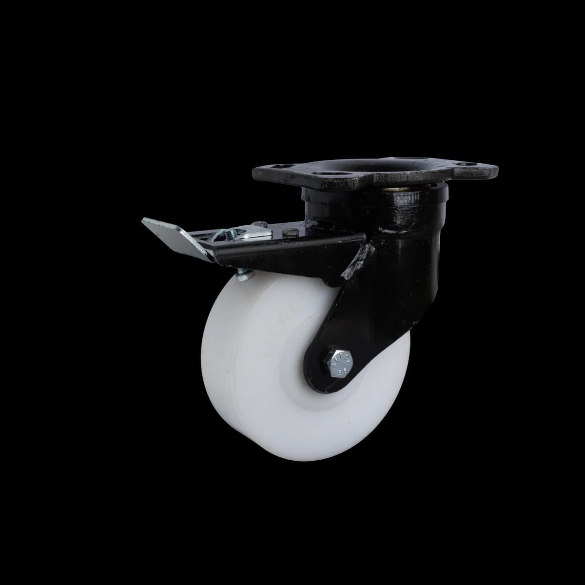 Polypropylene Wheel with Heavy Duty Forged Steel Castor, Brake, 280Kgs