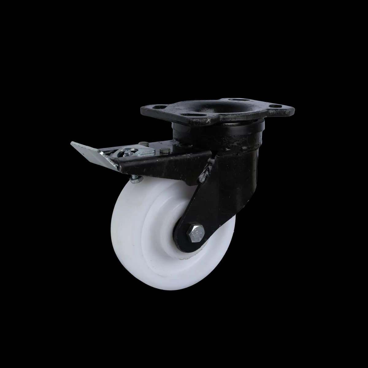 Polypropylene I-Type Wheel with Heavy Duty Forged Steel Castor, Brake, 280Kgs