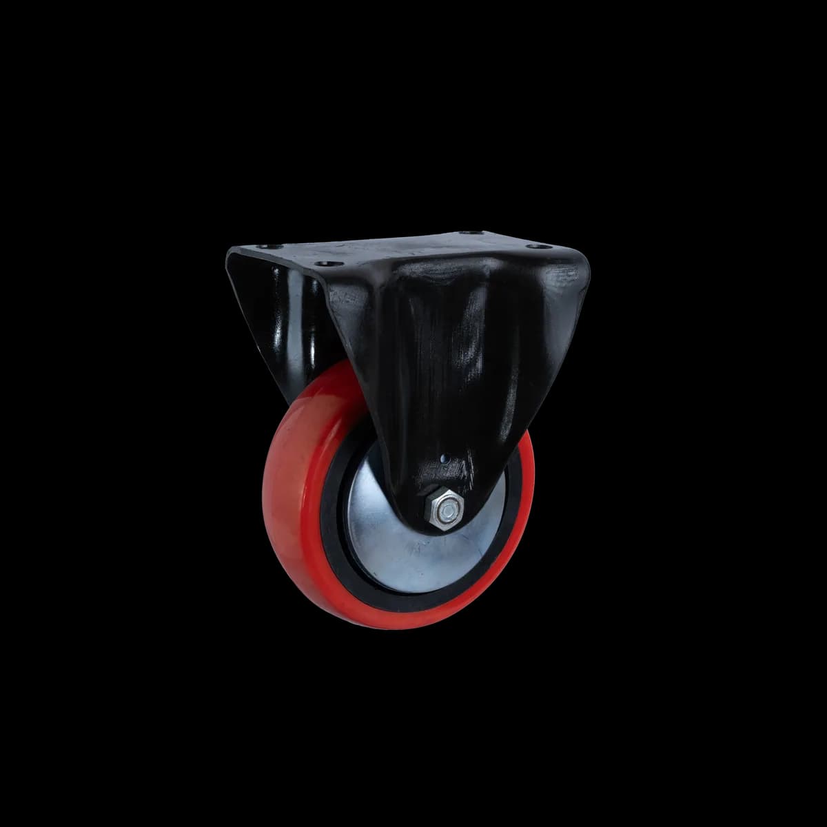 Polyurethane Wheel with Heavy Duty Forged Steel Castor, Fixed, 280Kgs