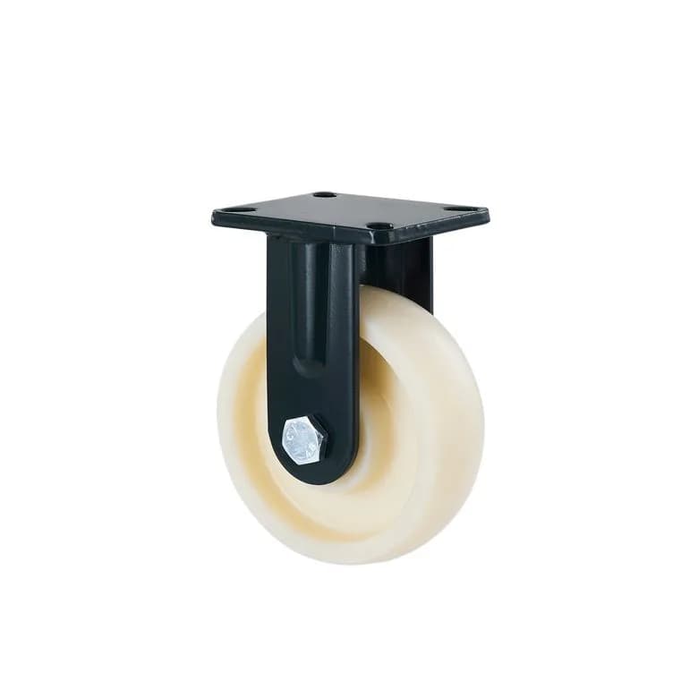 Cast Nylon Wheel with Heavy Duty Mild Forged Steel Castor, Fixed, 500kgs