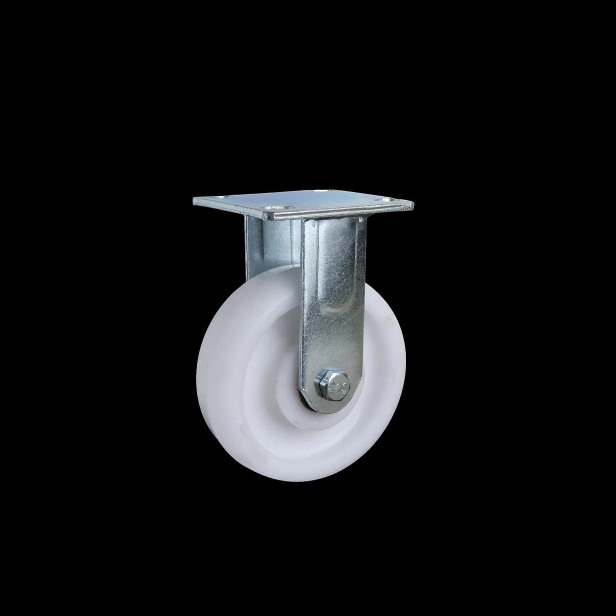 Polypropylene I-Type Wheel with MS Fabricated Castor, Fixed, 300Kgs