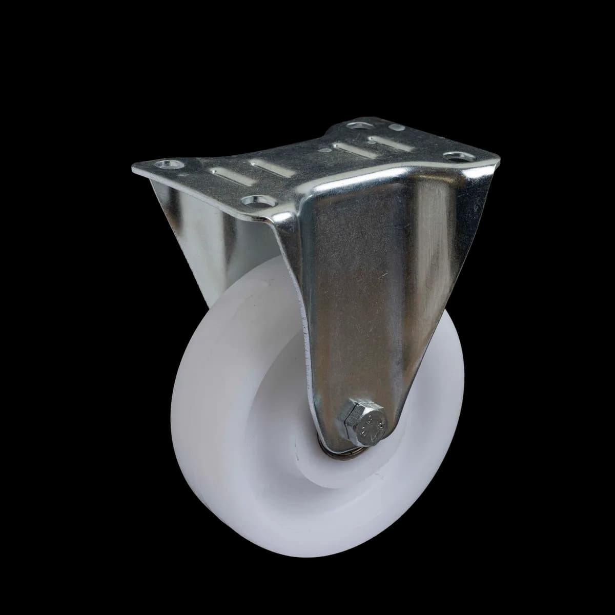 Polypropylene I-Type Wheel with Pressed Mild Steel Castor, Fixed, 280Kgs