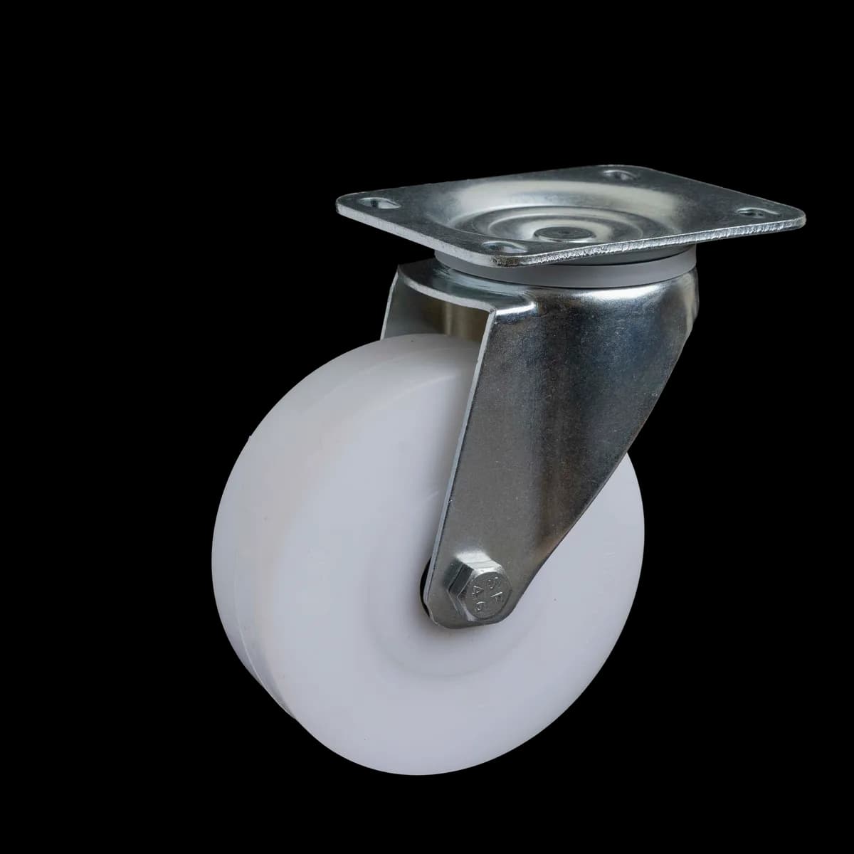Polypropylene Solid Wheel with Pressed Mild Steel Castor, Swivel, 230Kgs
