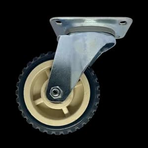 PVC castor wheel for industrial trolleys