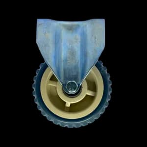 PVC castor wheel for industrial trolleys
