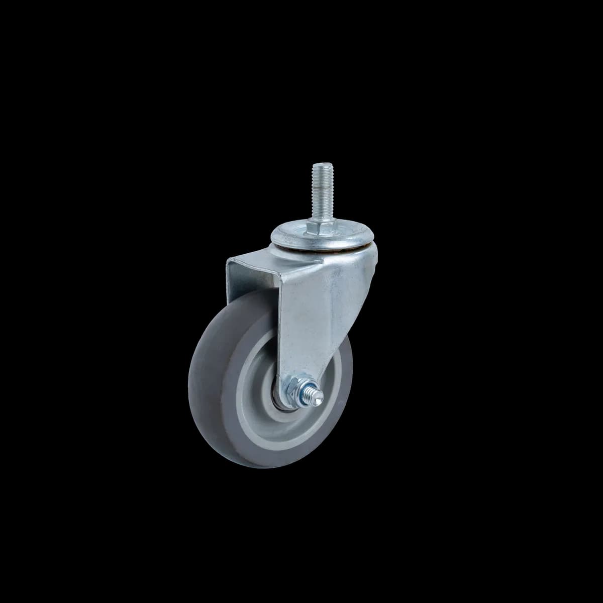 Thermoplastic Rubber Castor Wheel, Bolt Swivel, 70Kgs