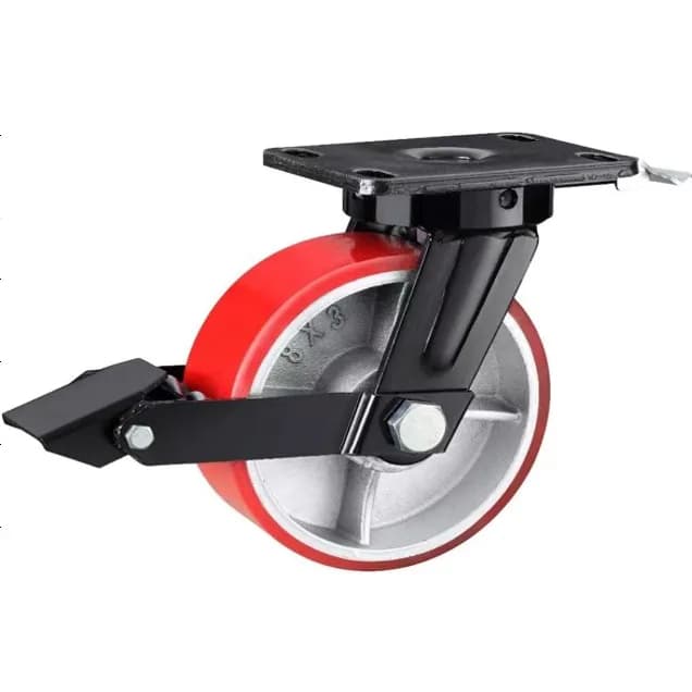 polyurethane castor wheel for industrial trolleys