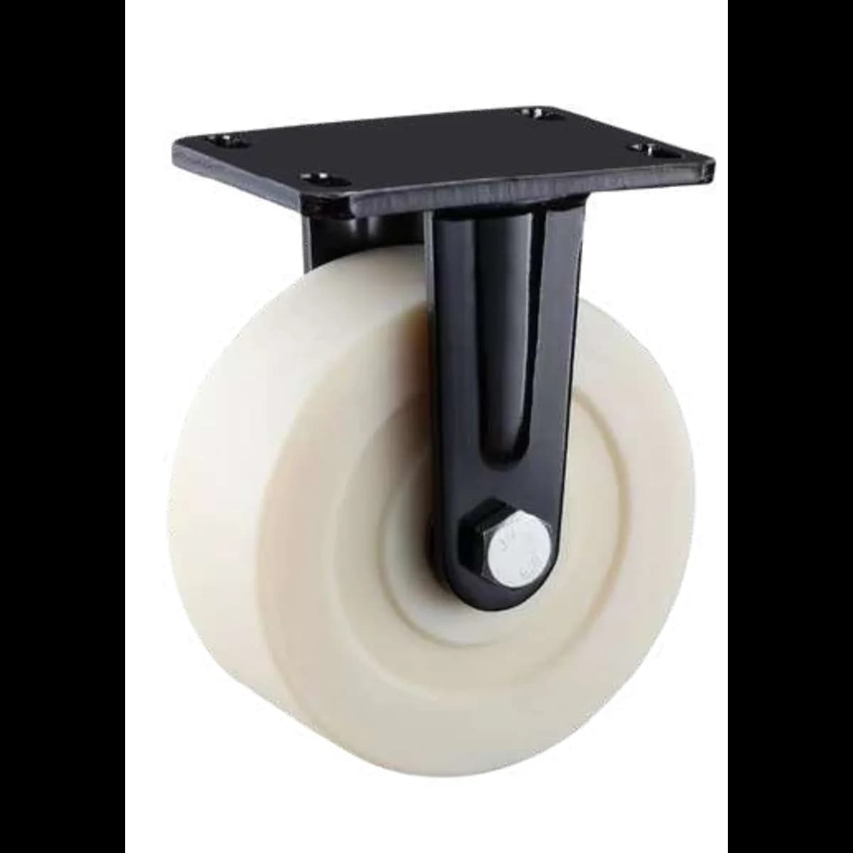 Cast Nylon Wheel with Extra Heavy Duty Castor, Fixed, 1600Kgs