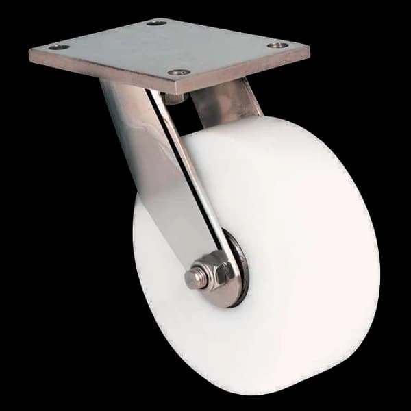 UHMW Polymer Wheel with SS Castor, Swivel, 180Kgs