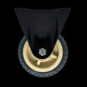 PVC castor wheel fixed for industrial trolleys