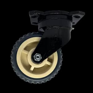 PVC castor wheel swivel for industrial trolleys