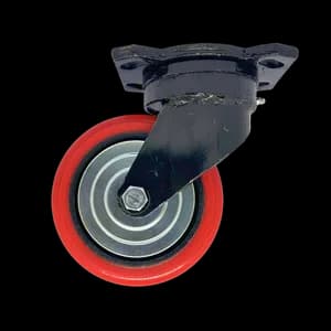 PU castor wheel swivel for industrial trolleys