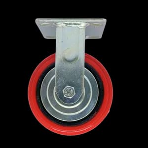 PU castor wheel fixed for industrial trolleys