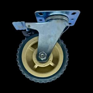 PVC castor wheel for industrial trolleys