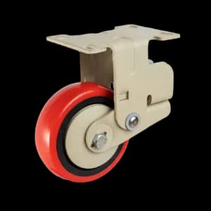 PU castor wheel fixed for industrial trolleys