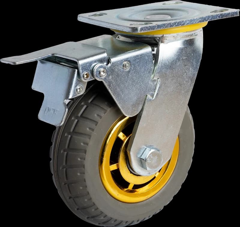 Elastic rubber castor wheels Elastic rubber castor wheels